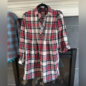 vineyard vines tartan plaid cotton dress